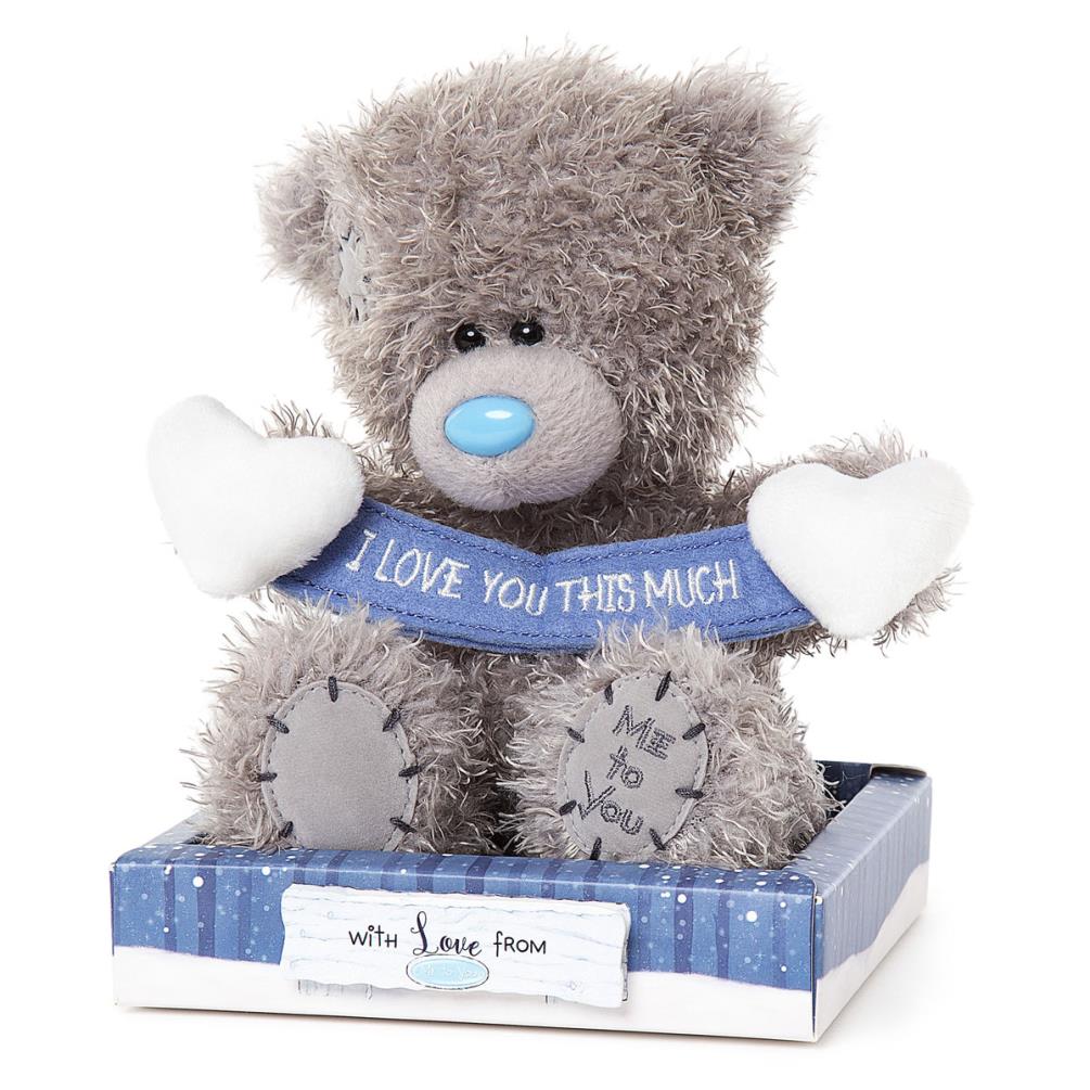 7" I Love You This Much Banner Me To You Bear Extra Image 1
